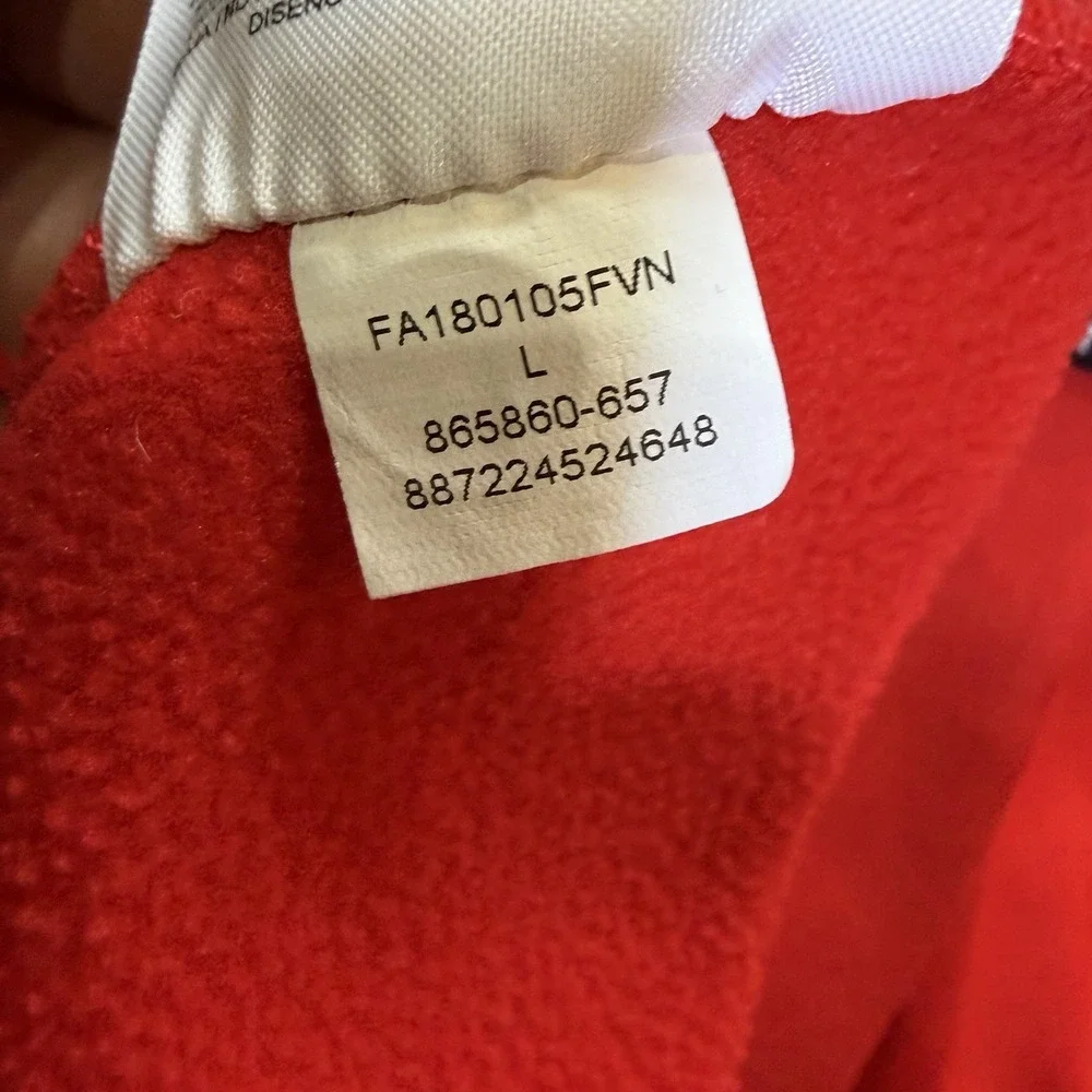 Nike‎ Jordan Dri-FIT Air Fleece Size L Pullover Hoodie Gym Red Jump man Pockets